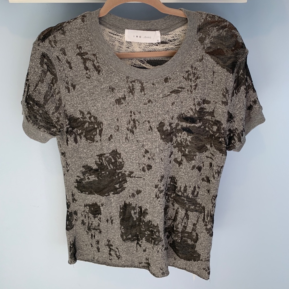 IRO Jeans Nasta Distressed Top Size S